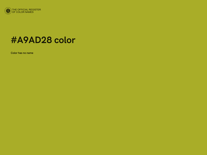 #A9AD28 color image