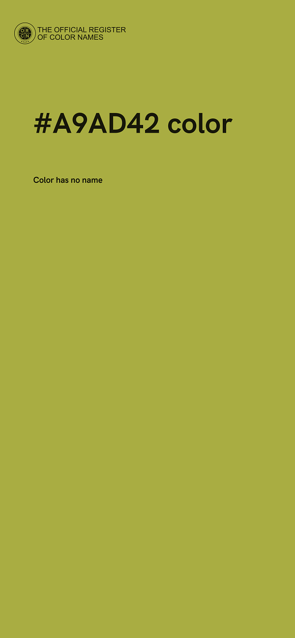 #A9AD42 color image