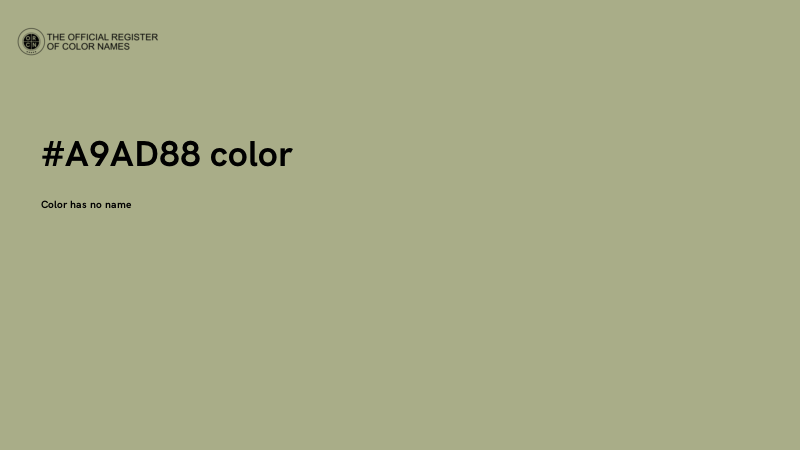 #A9AD88 color image