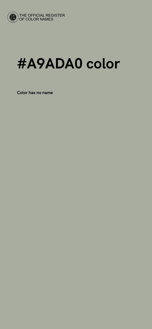 #A9ADA0 color image