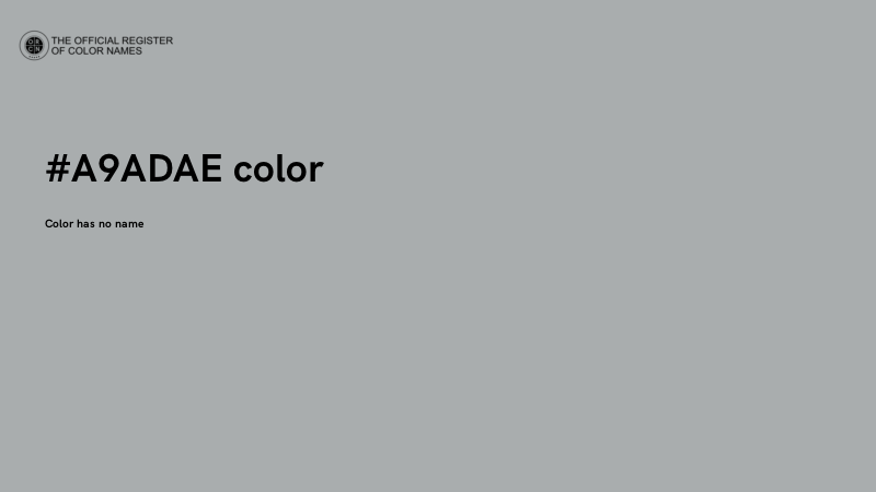 #A9ADAE color image