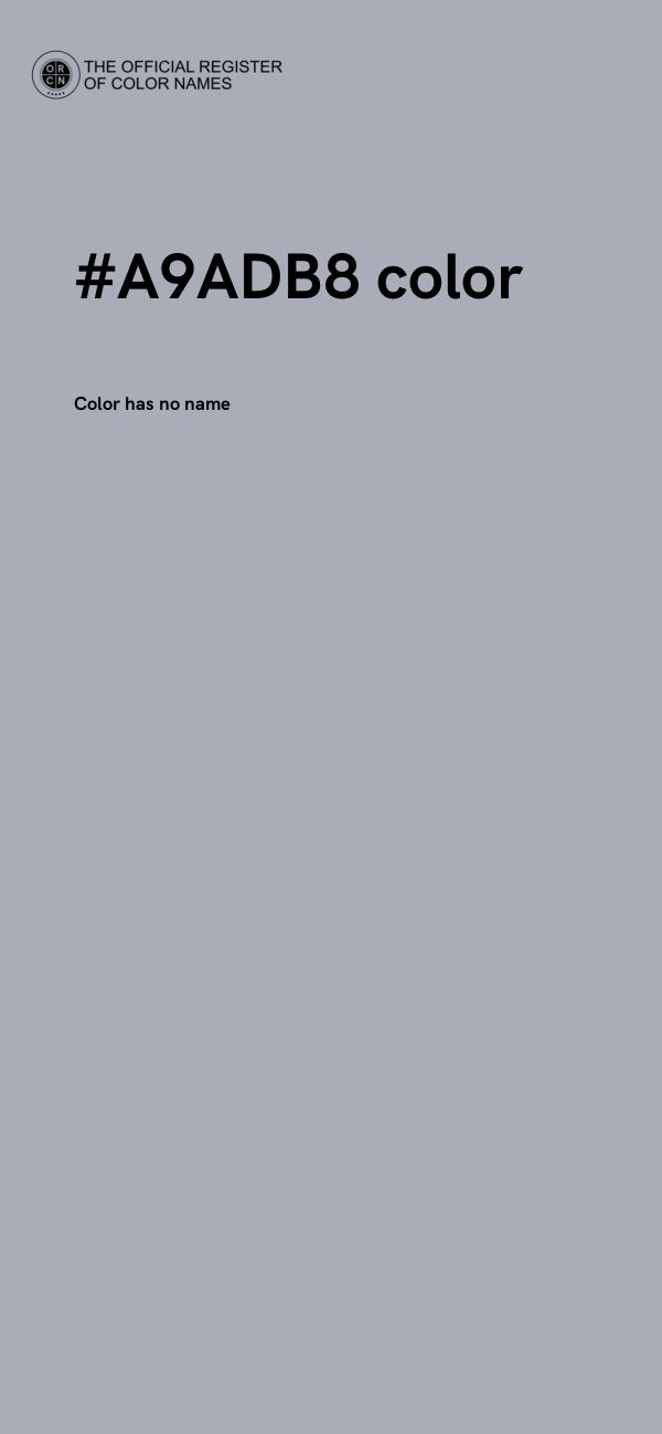 #A9ADB8 color image