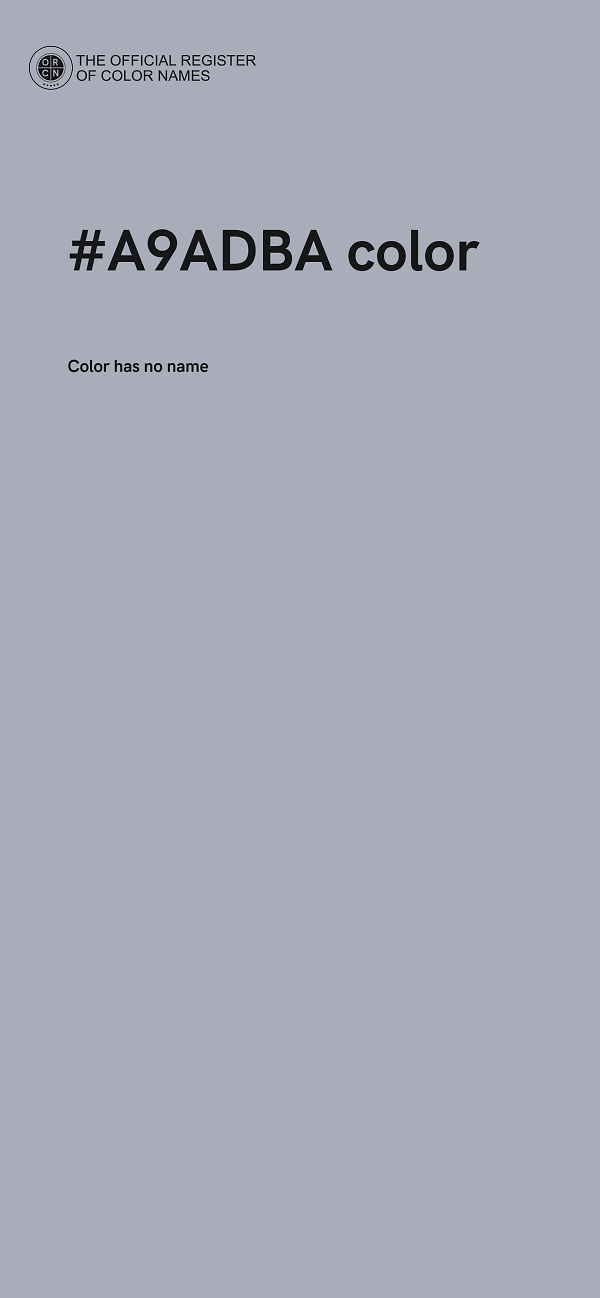 #A9ADBA color image