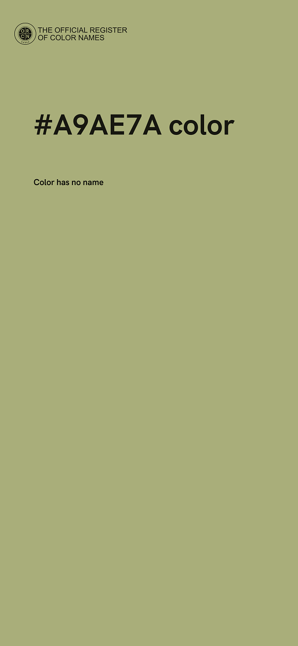 #A9AE7A color image