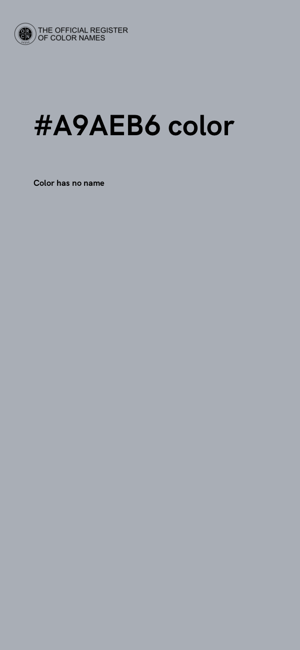 #A9AEB6 color image