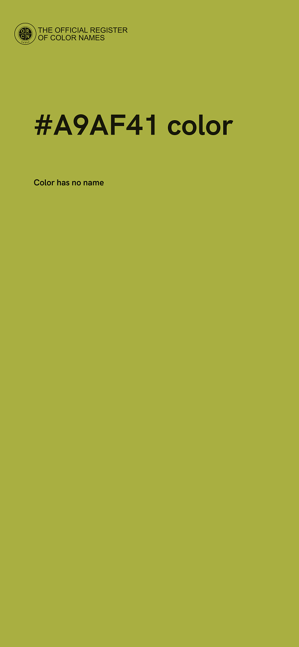 #A9AF41 color image
