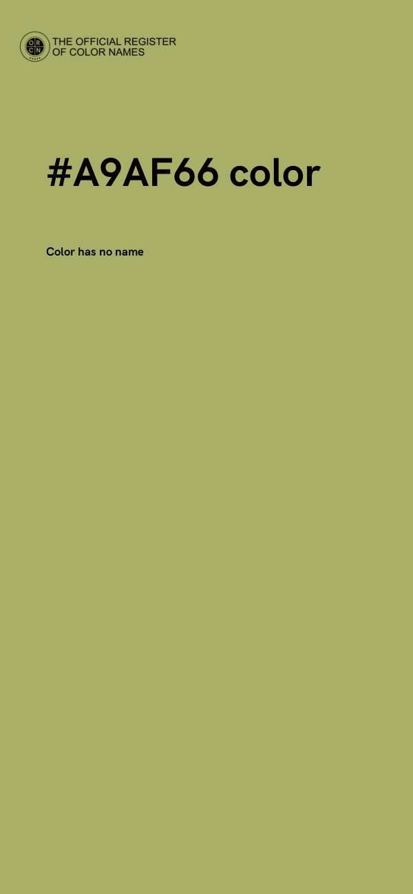 #A9AF66 color image
