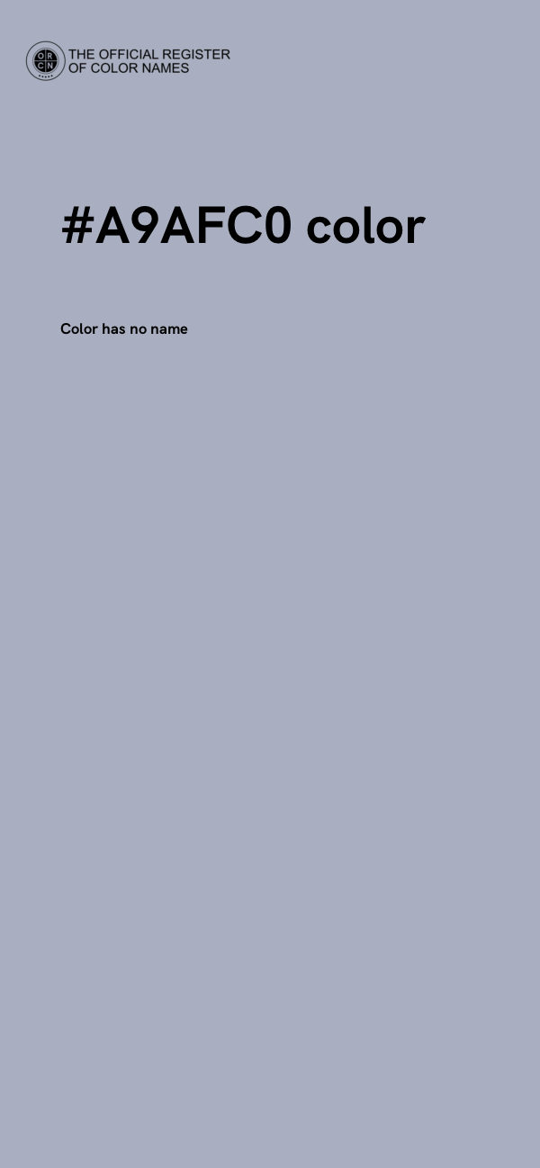 #A9AFC0 color image
