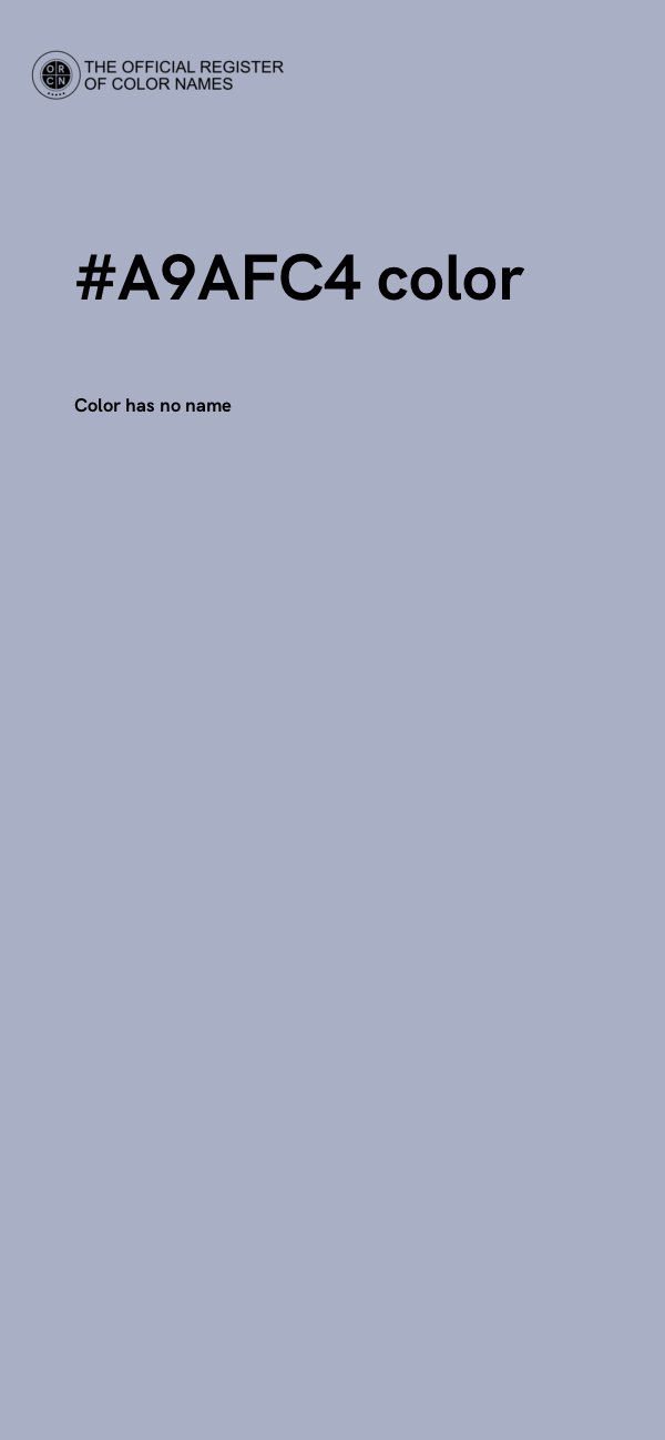 #A9AFC4 color image