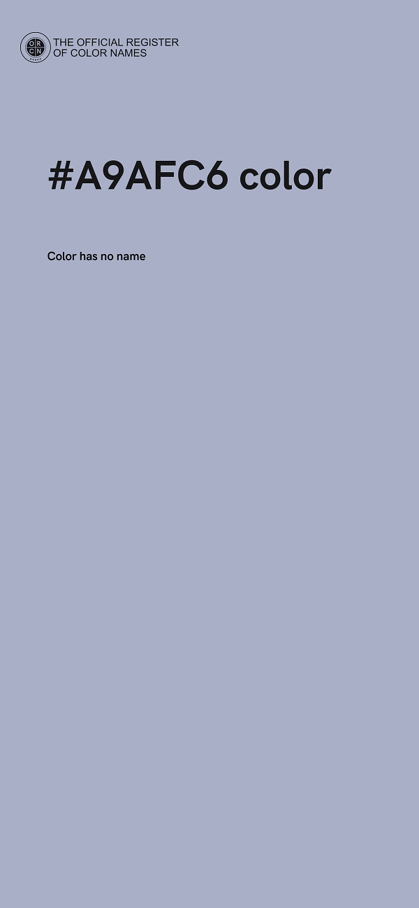 #A9AFC6 color image