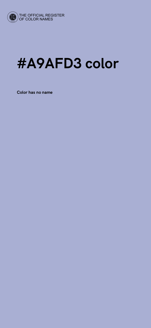 #A9AFD3 color image