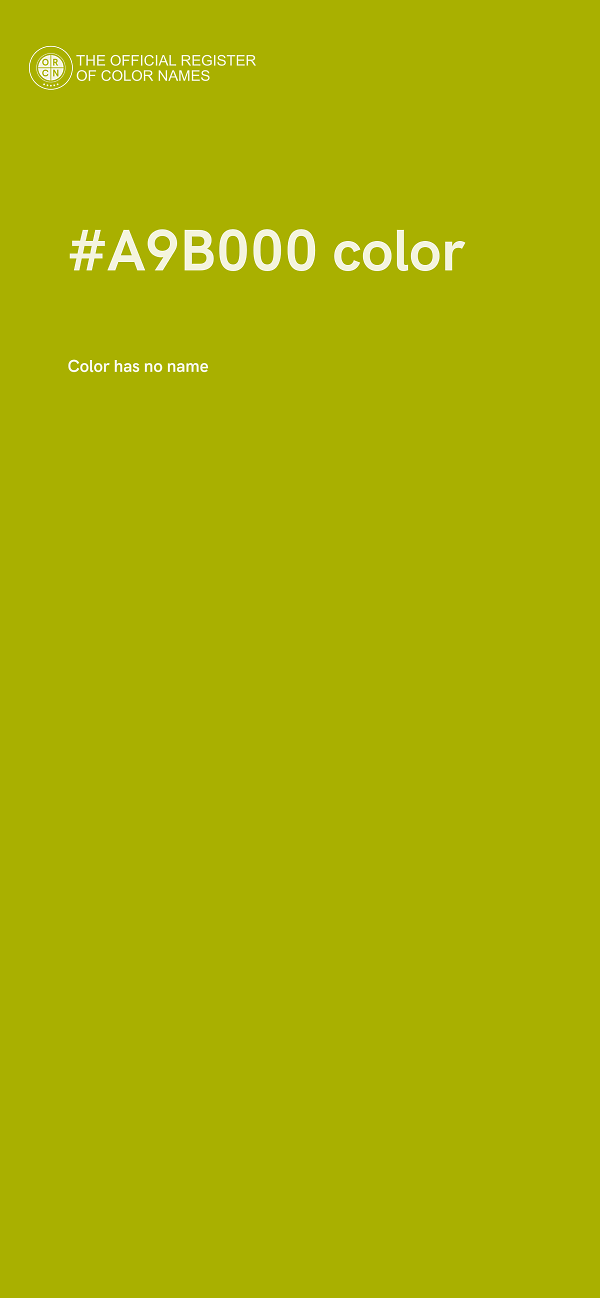 #A9B000 color image