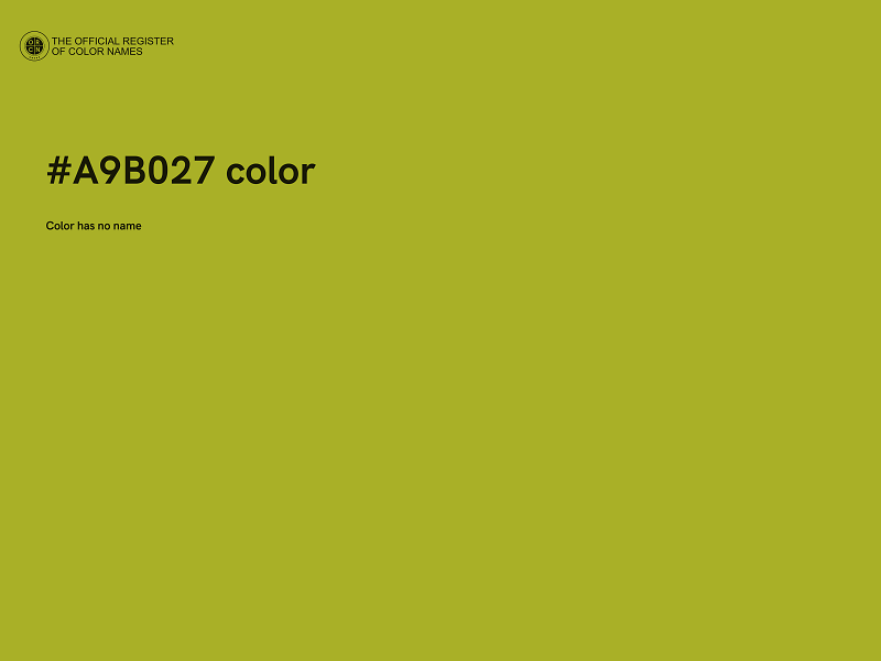 #A9B027 color image