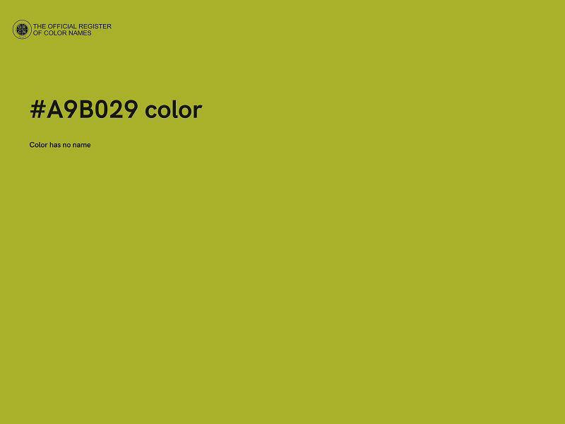 #A9B029 color image