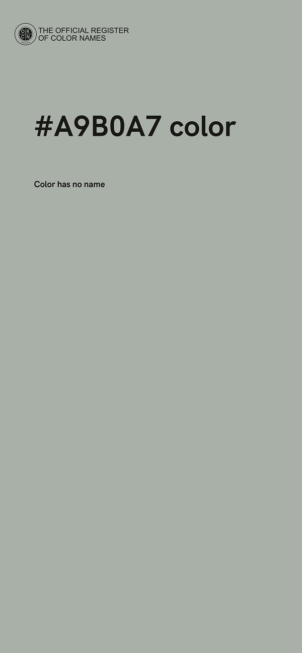 #A9B0A7 color image