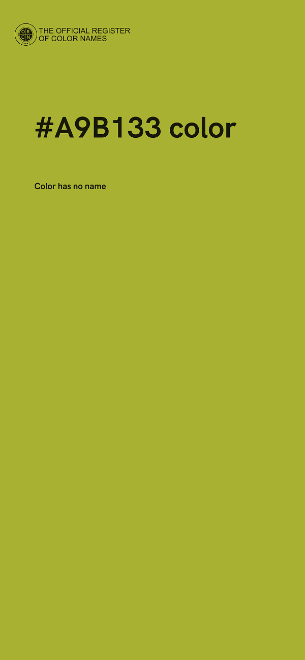 #A9B133 color image
