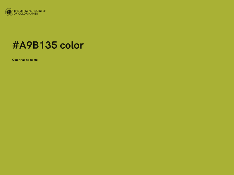 #A9B135 color image