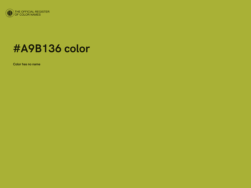 #A9B136 color image