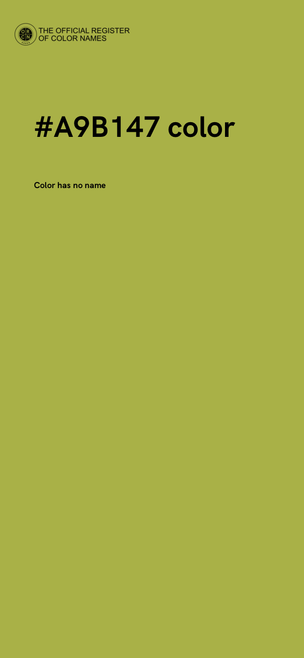 #A9B147 color image