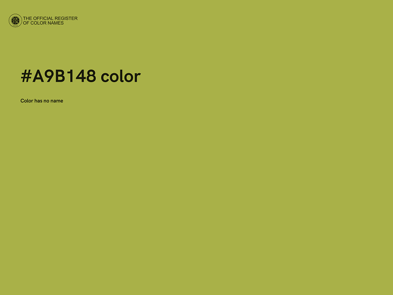 #A9B148 color image