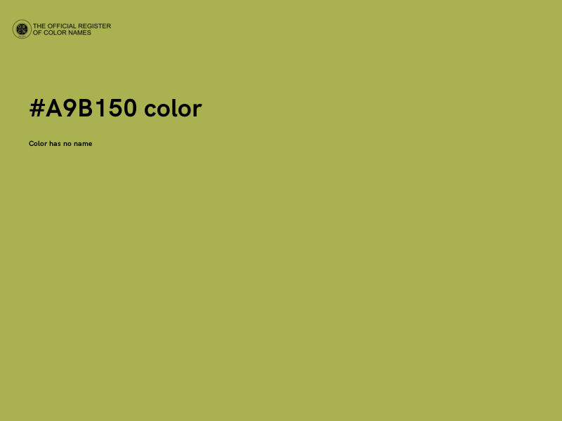 #A9B150 color image