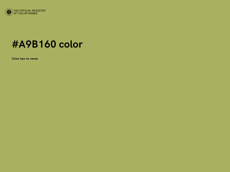 #A9B160 color image