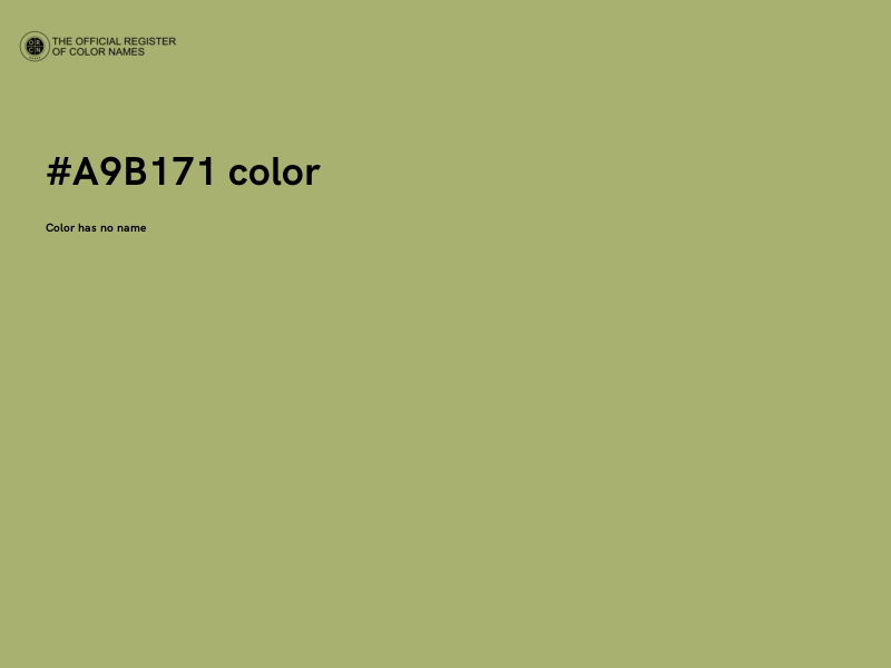 #A9B171 color image