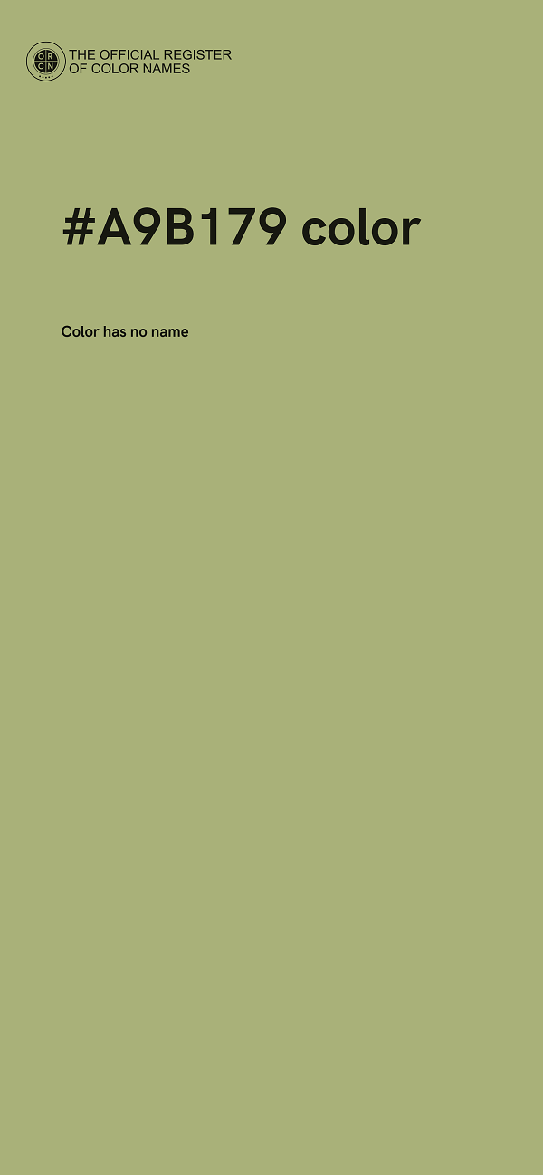 #A9B179 color image
