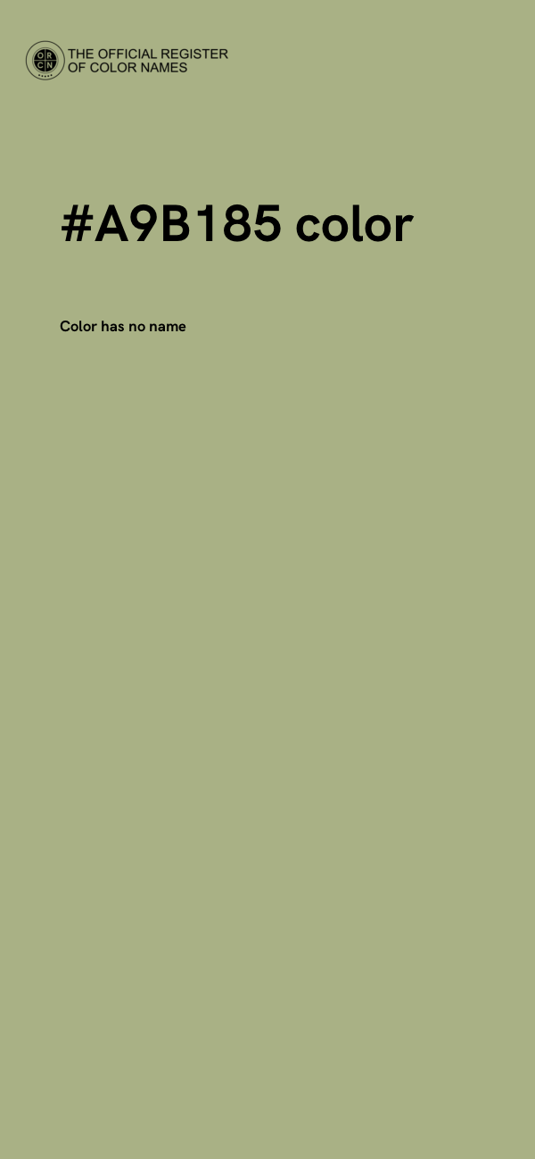 #A9B185 color image