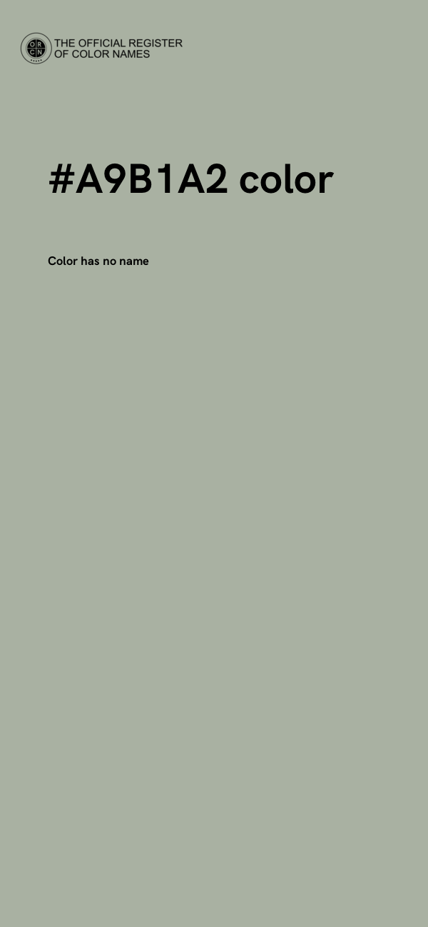 #A9B1A2 color image