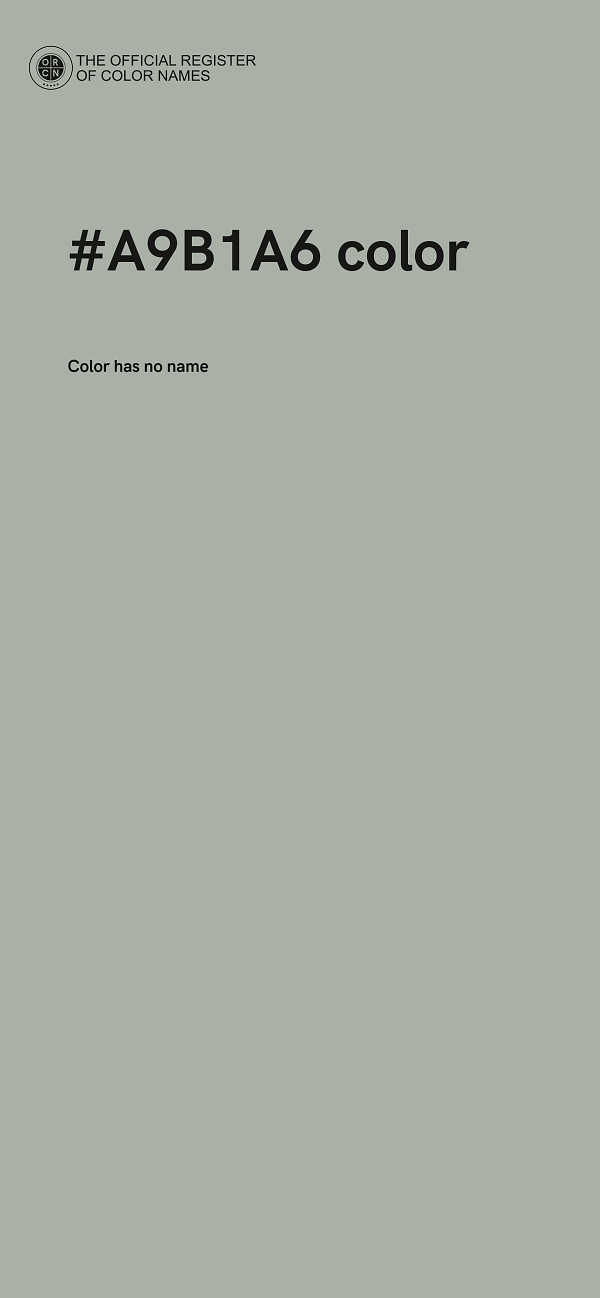 #A9B1A6 color image