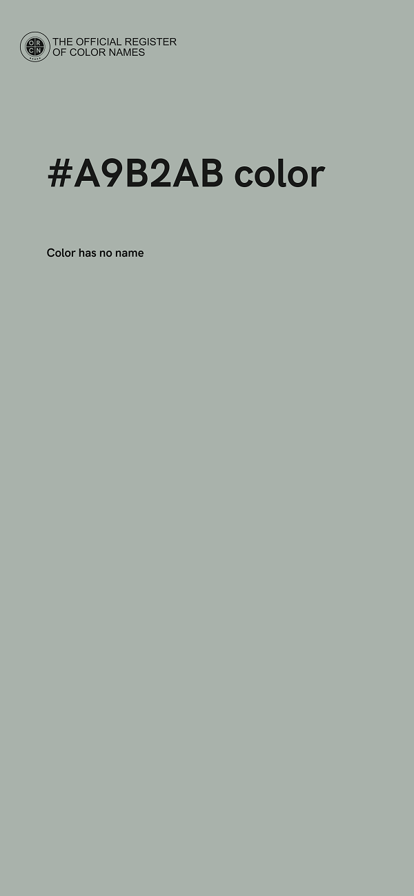 #A9B2AB color image