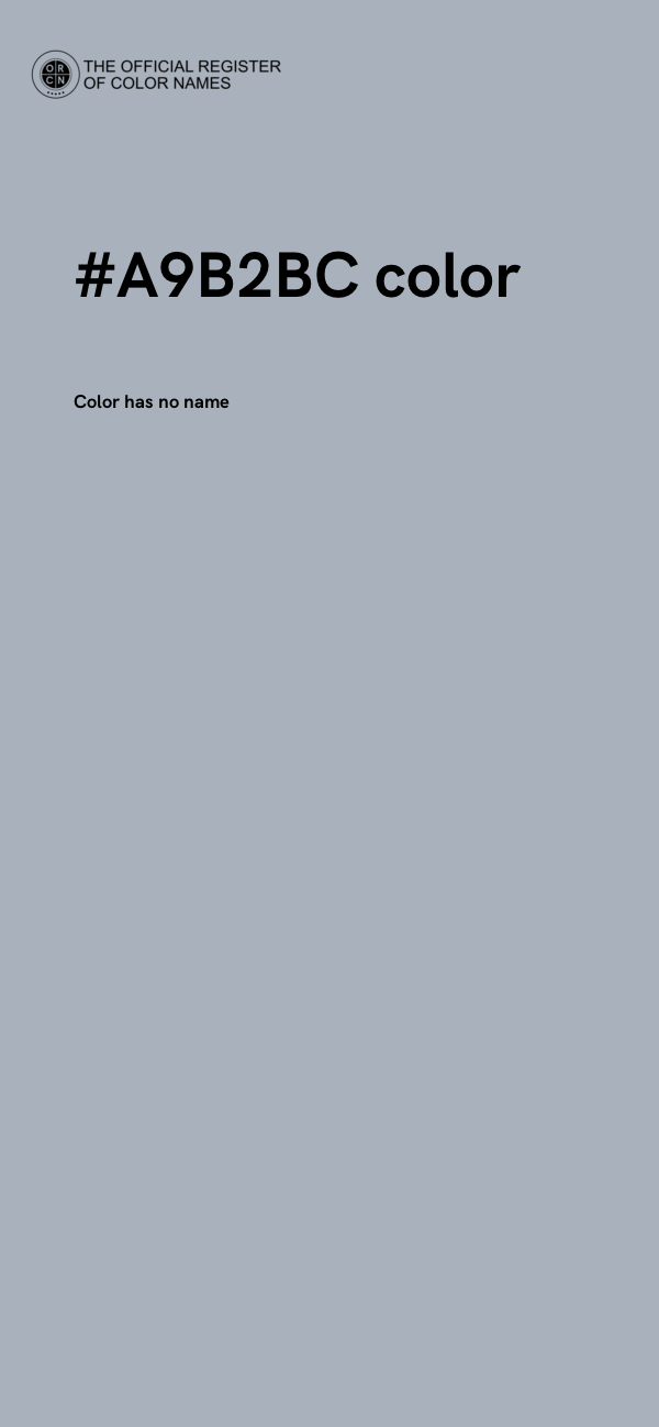 #A9B2BC color image