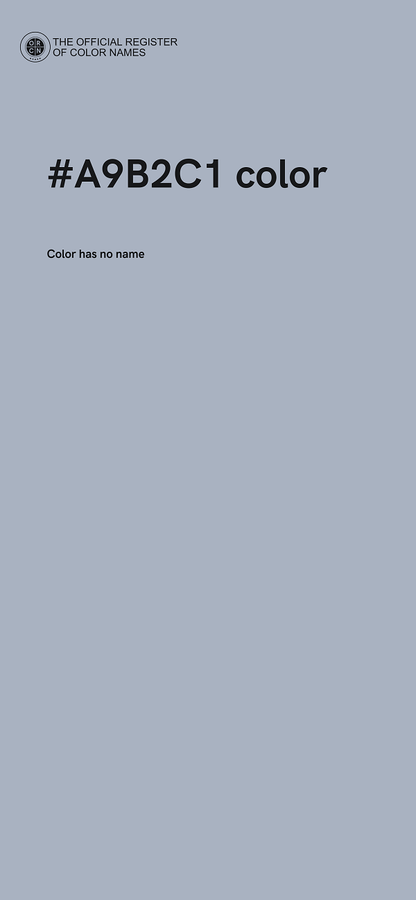 #A9B2C1 color image