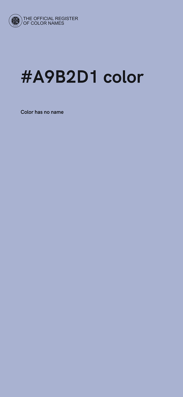 #A9B2D1 color image