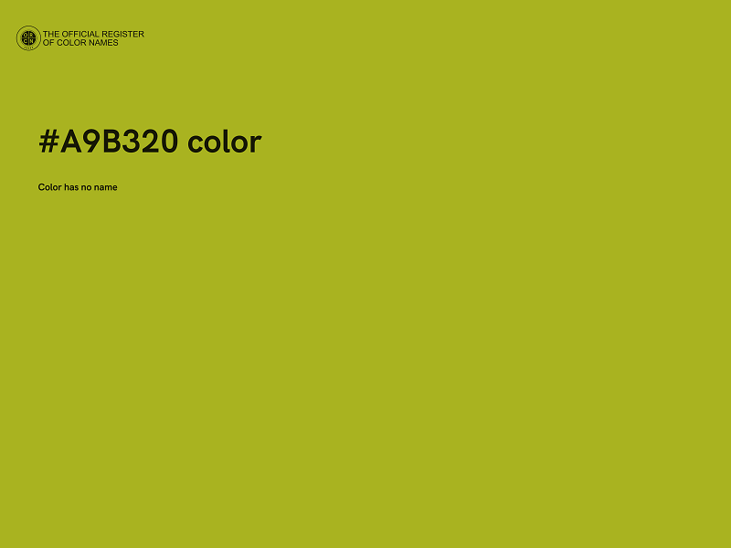 #A9B320 color image