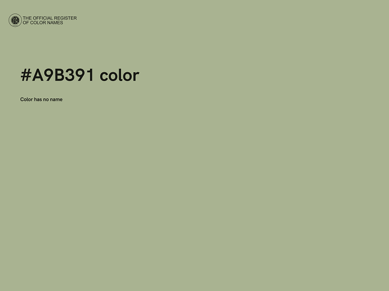 #A9B391 color image