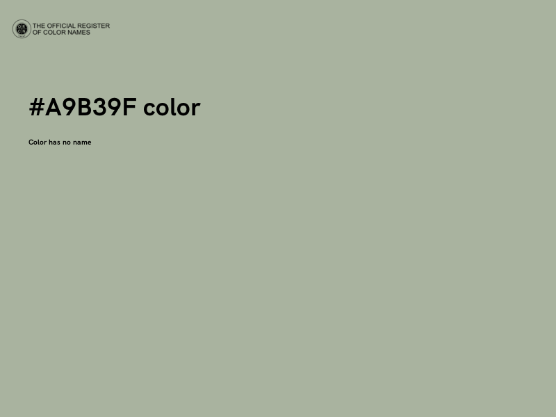 #A9B39F color image