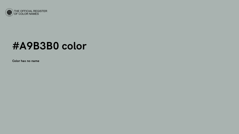 #A9B3B0 color image
