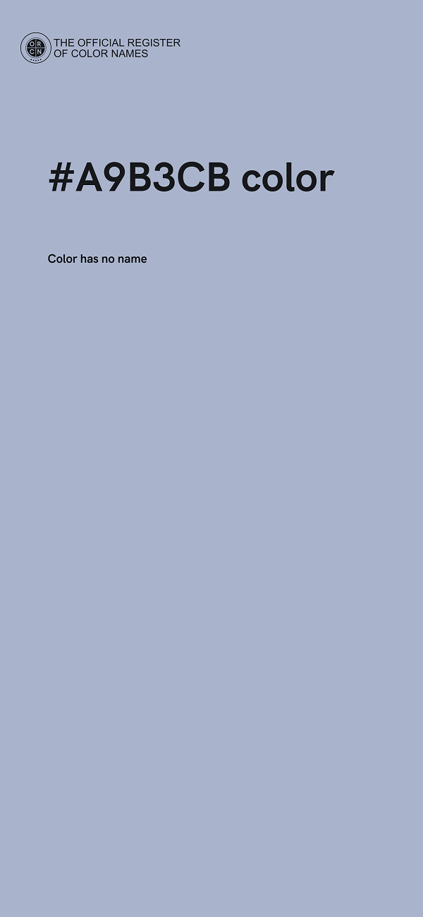 #A9B3CB color image