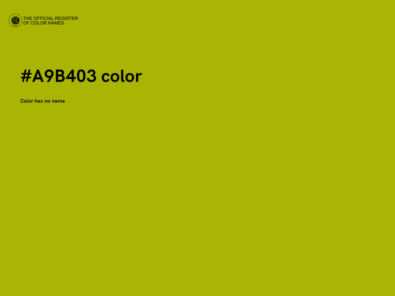 #A9B403 color image