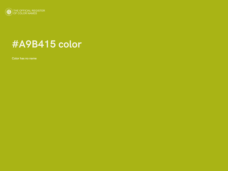 #A9B415 color image