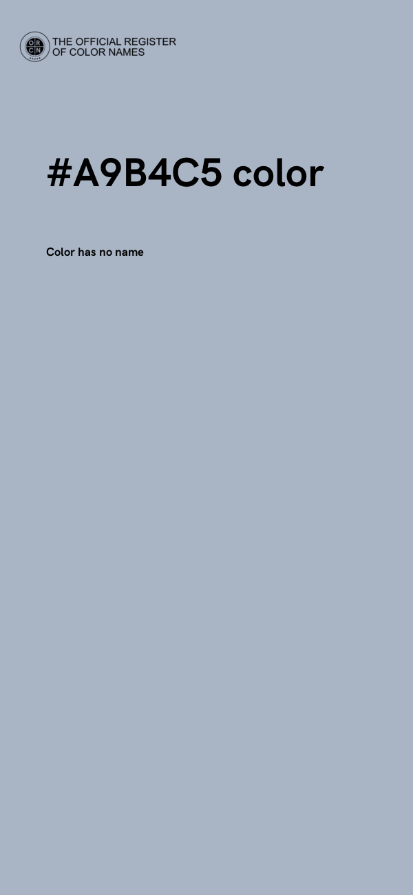 #A9B4C5 color image
