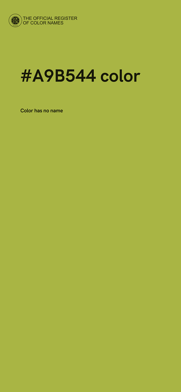 #A9B544 color image
