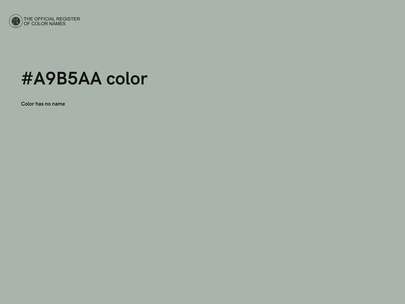 #A9B5AA color image