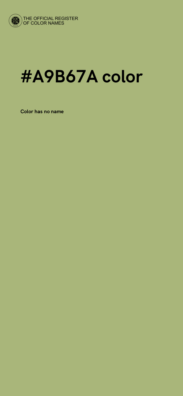 #A9B67A color image