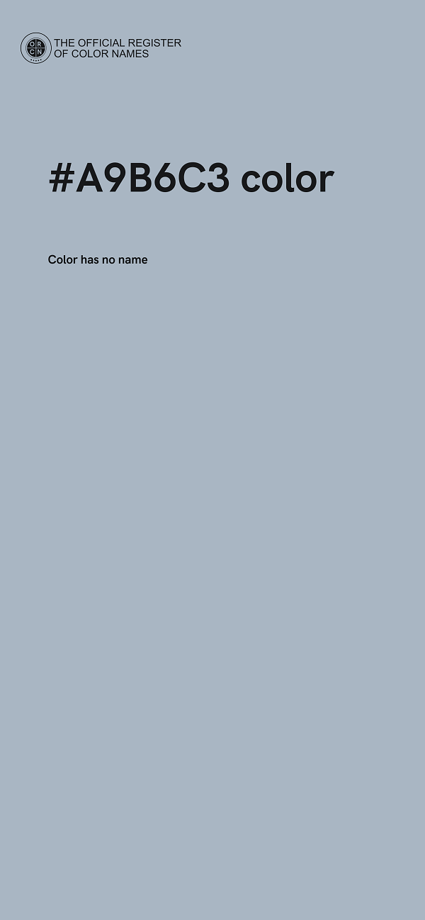 #A9B6C3 color image