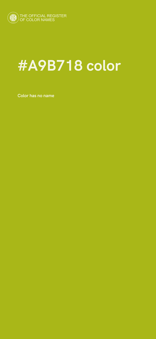 #A9B718 color image