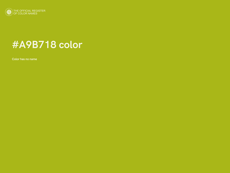 #A9B718 color image