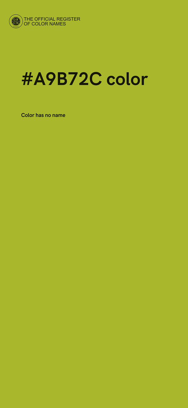 #A9B72C color image